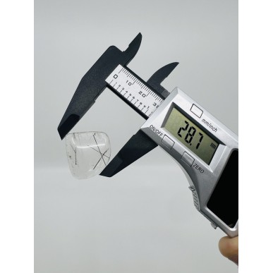 Brazilian Natural Black Rutilated Quartz Special form - Weight 7.46 Gram