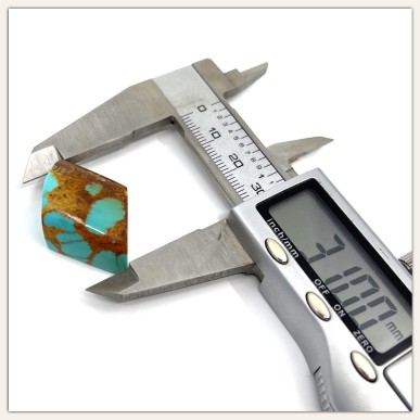 Gold Matrix American Turquoise - Anhänger Größe Special Cut Hand geformt