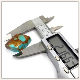 Turquoise américaine matricielle en or - pendentif Taille spéciale taillée à la main