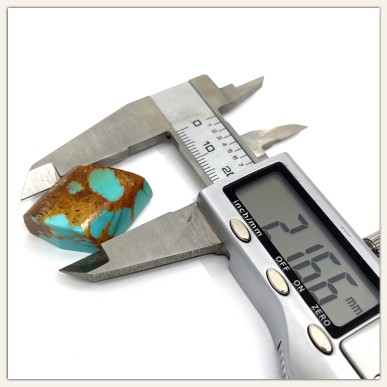 Gold Matrix American Turquoise - Anhänger Größe Special Cut Hand geformt