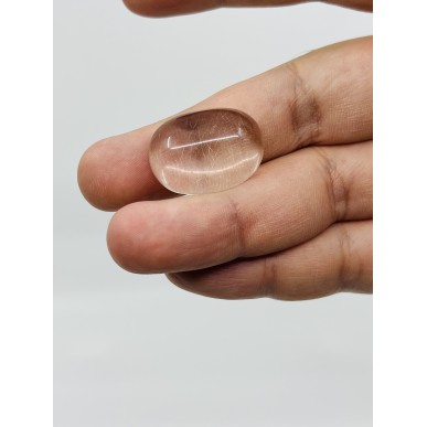 كوارتز روتيل ذهبي برازيلي طبيعي غير معالج - بوزن 7.17 جرام