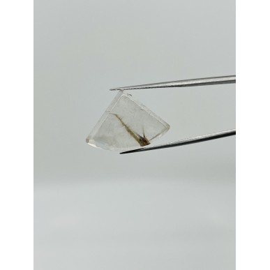 روتيل كوارتز برازيلي ذهبي بسلفر طبيعي غير معالج - بوزن 2.85 جرام