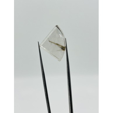 روتيل كوارتز برازيلي ذهبي بسلفر طبيعي غير معالج - بوزن 2.85 جرام