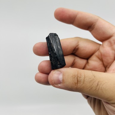 Black Brazilian Tourmaline top quality - weight 12.39 Gram