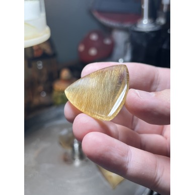 Golden Brazilian Rutilated Quartz - Weight 27.73 Gram