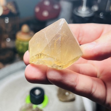 Natural Golden Brazilian Rutile Quartz - weight 98.84 Grams