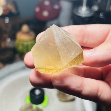 Natural Golden Brazilian Rutile Quartz - weight 98.84 Grams