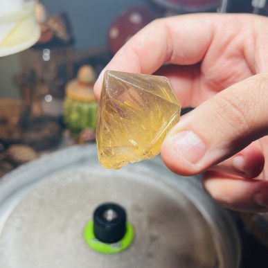 Natural Golden Brazilian Rutile Quartz - weight 98.84 Grams