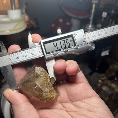 Natural Golden Brazilian Rutile Quartz - weight 98.84 Grams
