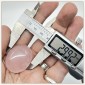 Quartz rose indien naturel avec arc-en-ciel sur le côté