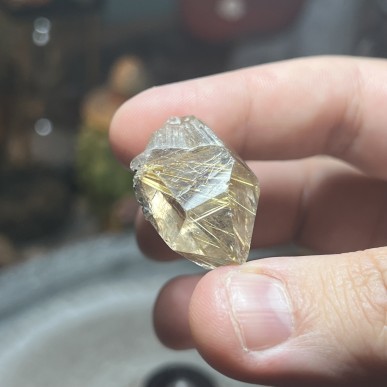 Natural Golden Brazilian Rutile Quartz - weight 19.93 Grams