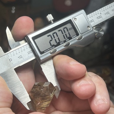 Natural Golden Brazilian Rutile Quartz - weight 19.93 Grams