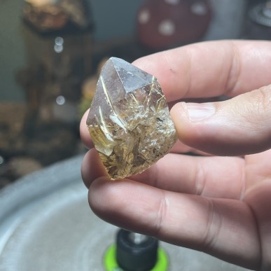 Natural Golden Brazilian Rutile Quartz - weight 38.93 Grams