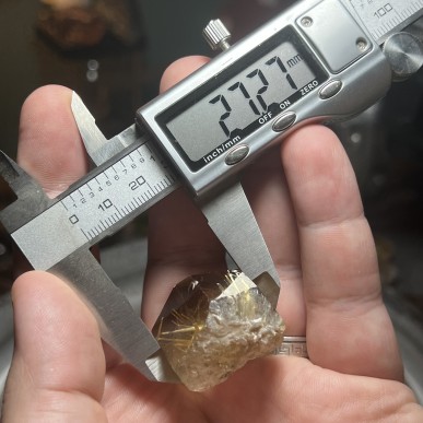 Natural Golden Brazilian Rutile Quartz - weight 38.93 Grams