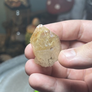 Natural Golden Brazilian Rutile Quartz - weight 34.90 Grams