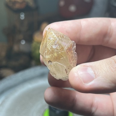 Natural Golden Brazilian Rutile Quartz - weight 34.90 Grams