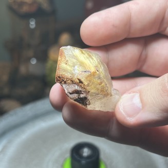 Natural Golden Brazilian Rutile Quartz - weight 34.90 Grams