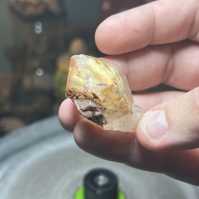 Natural Golden Brazilian Rutile Quartz - weight 34.90 Grams