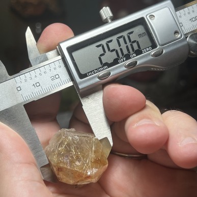 Natural Golden Brazilian Rutile Quartz - weight 34.90 Grams