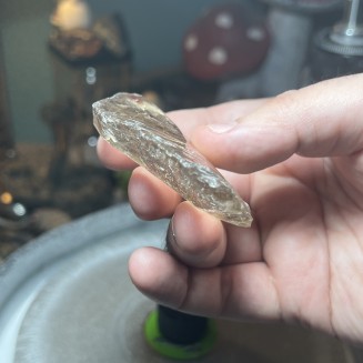 Natural Golden Brazilian Rutile Quartz top with shooting stars - weight 78.73 Grams