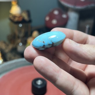 Iranian Dendrite Turquoise from Neyshabur old stock old layers Stabalized only - weight 18.91 Grams