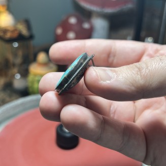 Iranian Turquoise from Neyshabur old stock- old layers Stabalized only - weight 13.25 Grams