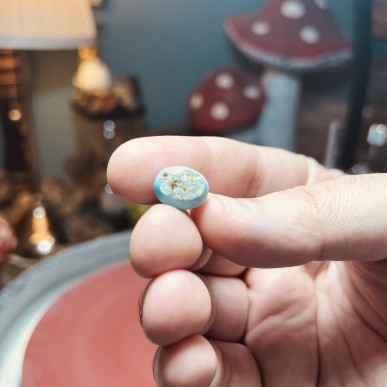 Iranian Turquoise from Neyshabur old stock- old layers Stabalized only - weight 1.70 Grams