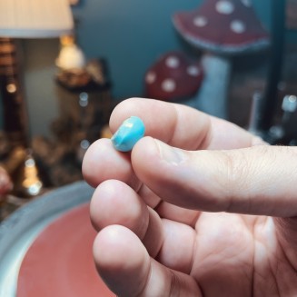 Iranian Turquoise from Neyshabur old stock- old layers Stabalized only - weight 1.70 Grams