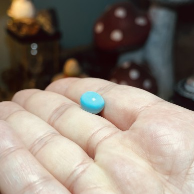 Iranian Turquoise from Neyshabur old stock- old layers Stabalized only - weight 1.70 Grams