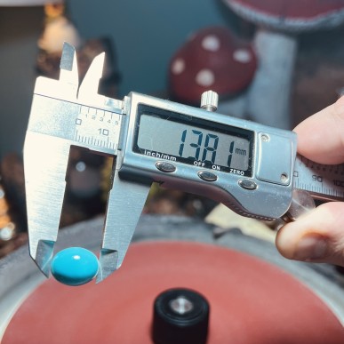 Iranian Turquoise from Neyshabur old stock- old layers Stabalized only - weight 1.70 Grams