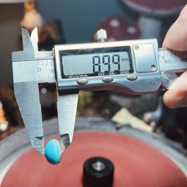 Iranian Turquoise from Neyshabur old stock- old layers Stabalized only - weight 1.70 Grams