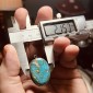Iranian Turquoise from Neyshabur old stock- old layers Stabalized only - weight 13.25 Grams