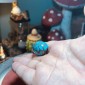 Iranian Spiderweb Turquoise from Neyshabur old stock- old layers Stabalized only - weight 27.47 Grams