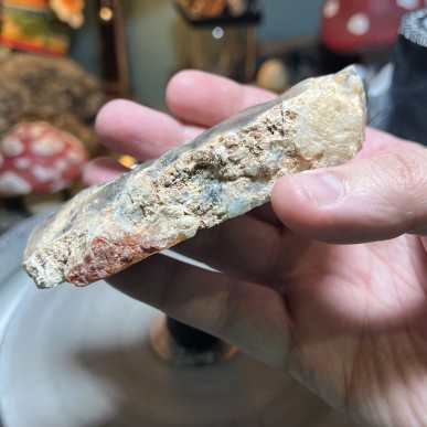 Natural Dendritic chalcedony with white jasper from Brazil - weight 255 Grams