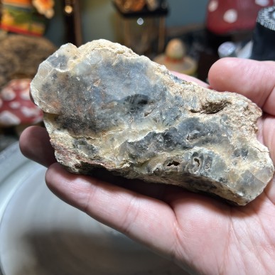 Natural Dendritic chalcedony with white jasper from Brazil - weight 255 Grams
