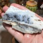 Natural Dendritic chalcedony with white jasper from Brazil - weight 133 Grams Natural Dendritic chalcedony with white jasper from Brazil - weight 133 Grams