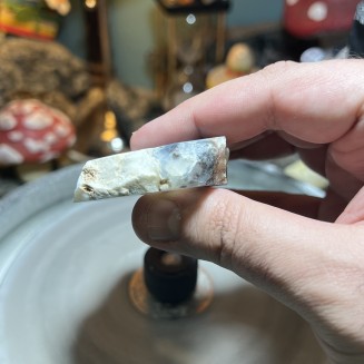 Natural Dendritic chalcedony with white jasper from Brazil - weight 133 Grams