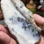 Natural Dendritic chalcedony with white jasper from Brazil - weight 147 Grams