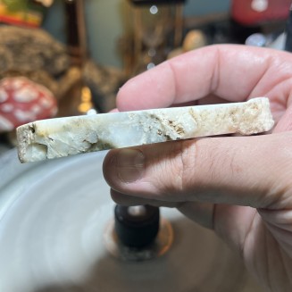 Natural Dendritic chalcedony with white jasper from Brazil - weight 147 Grams