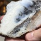 Natural Dendritic chalcedony with white jasper from Brazil - weight 117 Grams