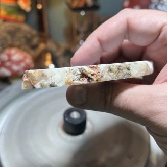 Natural Dendritic chalcedony with white jasper from Brazil - weight 117 Grams