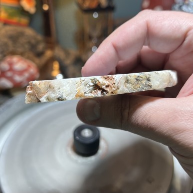 Natural Dendritic chalcedony with white jasper from Brazil - weight 29 Grams