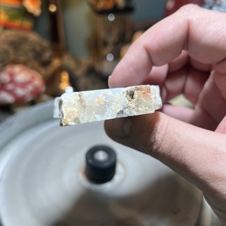 Natural Dendritic chalcedony with white jasper from Brazil - weight 117 Grams