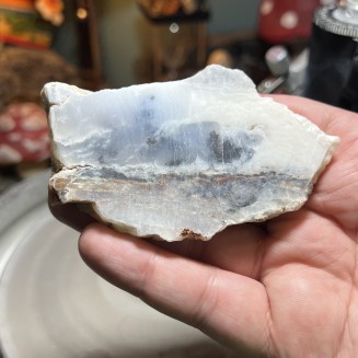 Natural Dendritic chalcedony with white jasper from Brazil - weight 117 Grams