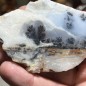 Natural Dendritic chalcedony with white jasper from Brazil - weight 90 Grams