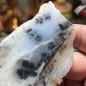 Natural Dendritic chalcedony with white jasper from Brazil - weight 90 Grams