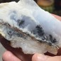 Natural Dendritic chalcedony with white jasper from Brazil - weight 116 Grams
