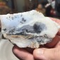 Natural Dendritic chalcedony with white jasper from Brazil - weight 116 Grams