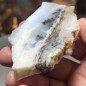 Natural Dendritic chalcedony with white jasper from Brazil - weight 116 Grams