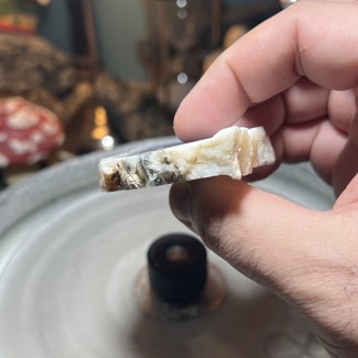 Natural Dendritic chalcedony with white jasper from Brazil - weight 116 Grams